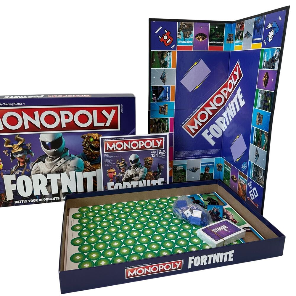 Monopoly Fortnite by Parker Brothers Made in USA, 2-7 players, ages 13+
